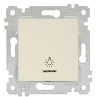 RİTA MEK TUŞ IŞIKLI ÇAĞIRMA(220V)(VİDALI) KREM 1